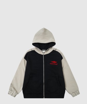 발렌시아가 로고 쇼트 코트