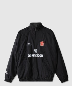 발렌시아가 로고 쇼트 코트