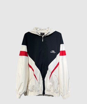 발렌시아가 로고 쇼트 코트