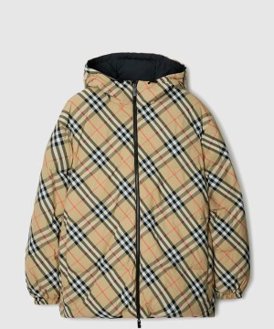 버버리 로고 쇼트 코트