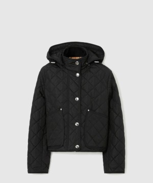 버버리 로고 쇼트 코트