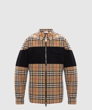 버버리 체크 쇼트 코트