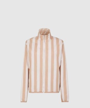 펜디 로고 쇼트 코트