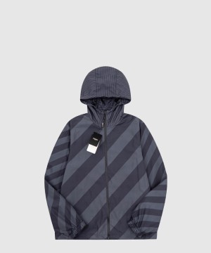 펜디 로고 프린트 코트