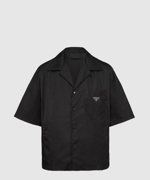 프라다 리나일론 쇼트 슬리브 셔츠