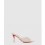 루부탱 Apostropha Mule Mesh Strass
