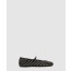 프라다 크리스털 장식 스웨이드 발레리나 1F796N