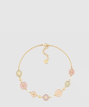 디올 D-Luck 쇼트 목걸이 N3159