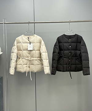 몽클레어 벨트 쇼트 다운 재킷