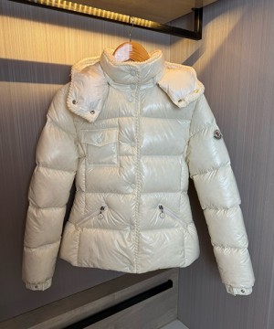 몽클레어 글레어인스 브레이드 트리밍 후드 쇼트 다운 자켓