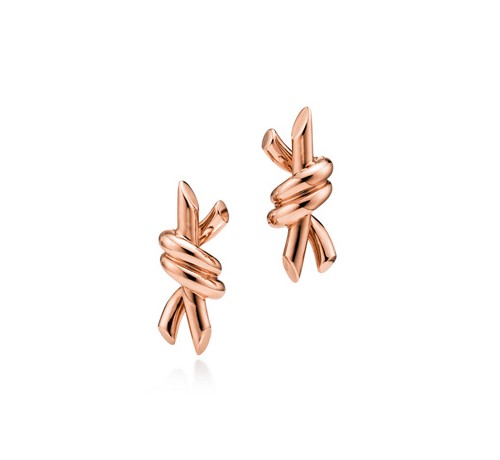 티파니앤코 티파니 노트 귀걸이 로즈골드