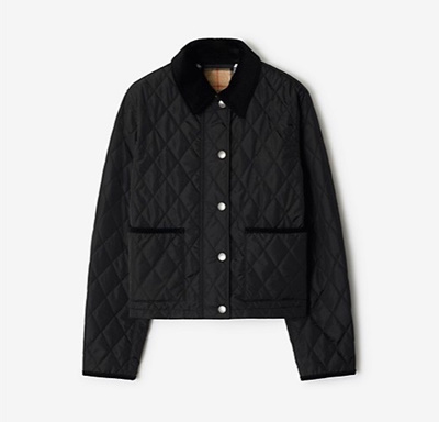 버버리 다이아몬드 퀄팅 숏 코트
