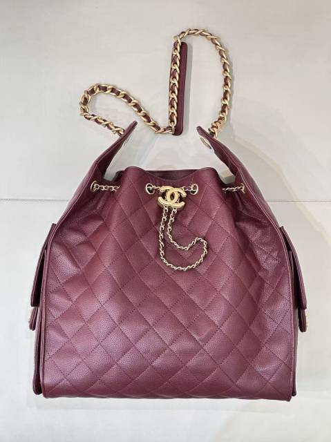 샤넬 25백 라지 버건디 42 x 36 x 15cm