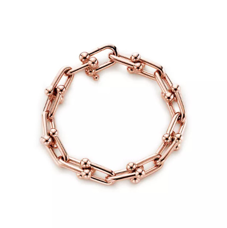 티파니앤코 라지 링크 브레이슬릿 로즈골드