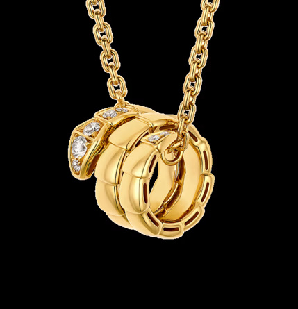 불가리 세르펜티 바이퍼 네크리스 옐로우 골드