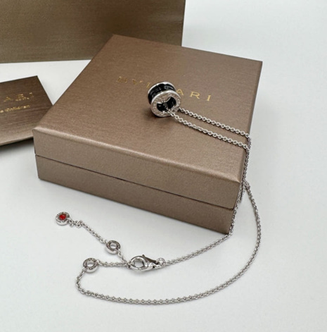 불가리 비제로원 실버 블랙 목걸이
