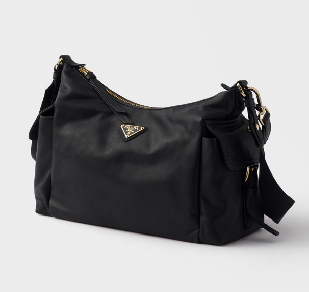프라다 익스플로어 라지 나파 가죽 핸드백