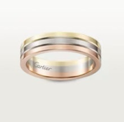 까르띠에 방돔 루이 웨딩 링 폭 4.8MM