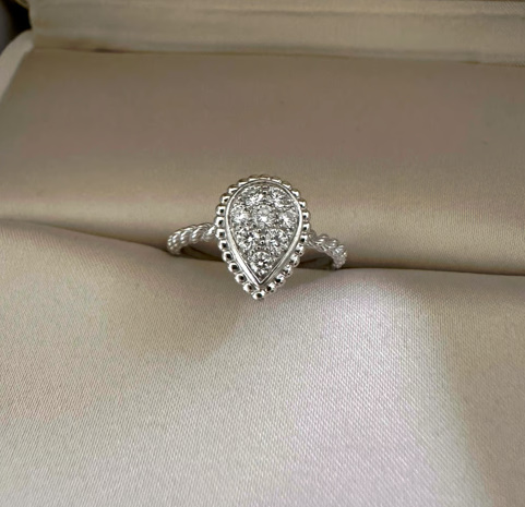 부쉐론 쎄뻥 보헴 링 XS 모티브 화이트 골드