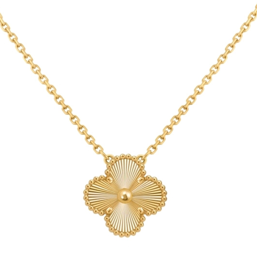 반클리프 빈티지 알함브라 펜던트 골드 앤 골드