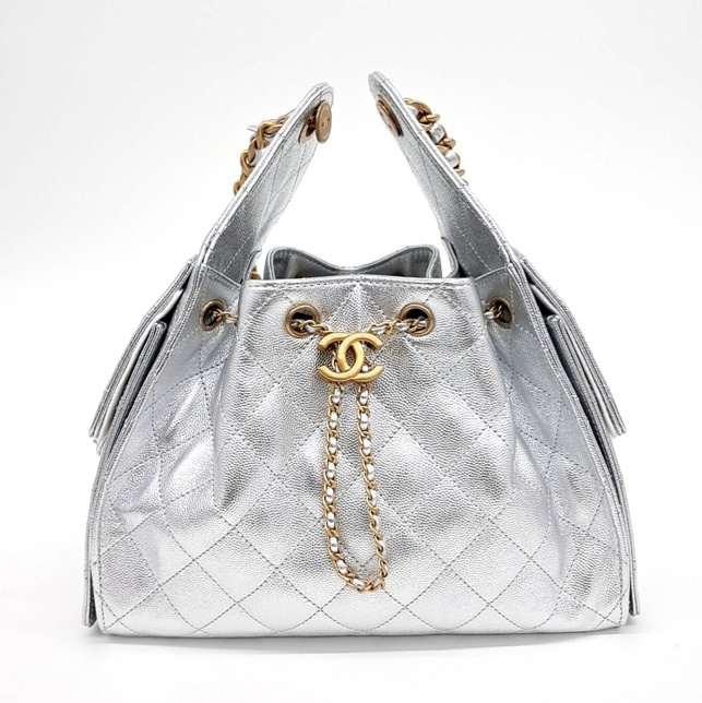 샤넬 25백 스몰 실버 금장