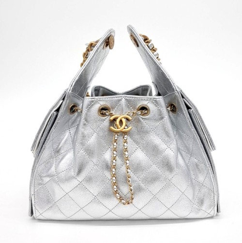 샤넬 25백 스몰 실버 금장