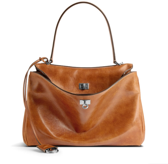 발렌시아가 로데오 라지 핸드백 탄 카우보이 가로 40 세로 30