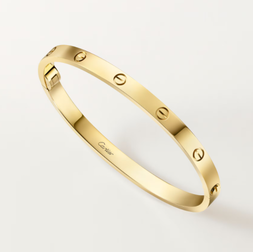 까르띠에 러브 팔찌 미디움 폭 4.8mm 골드