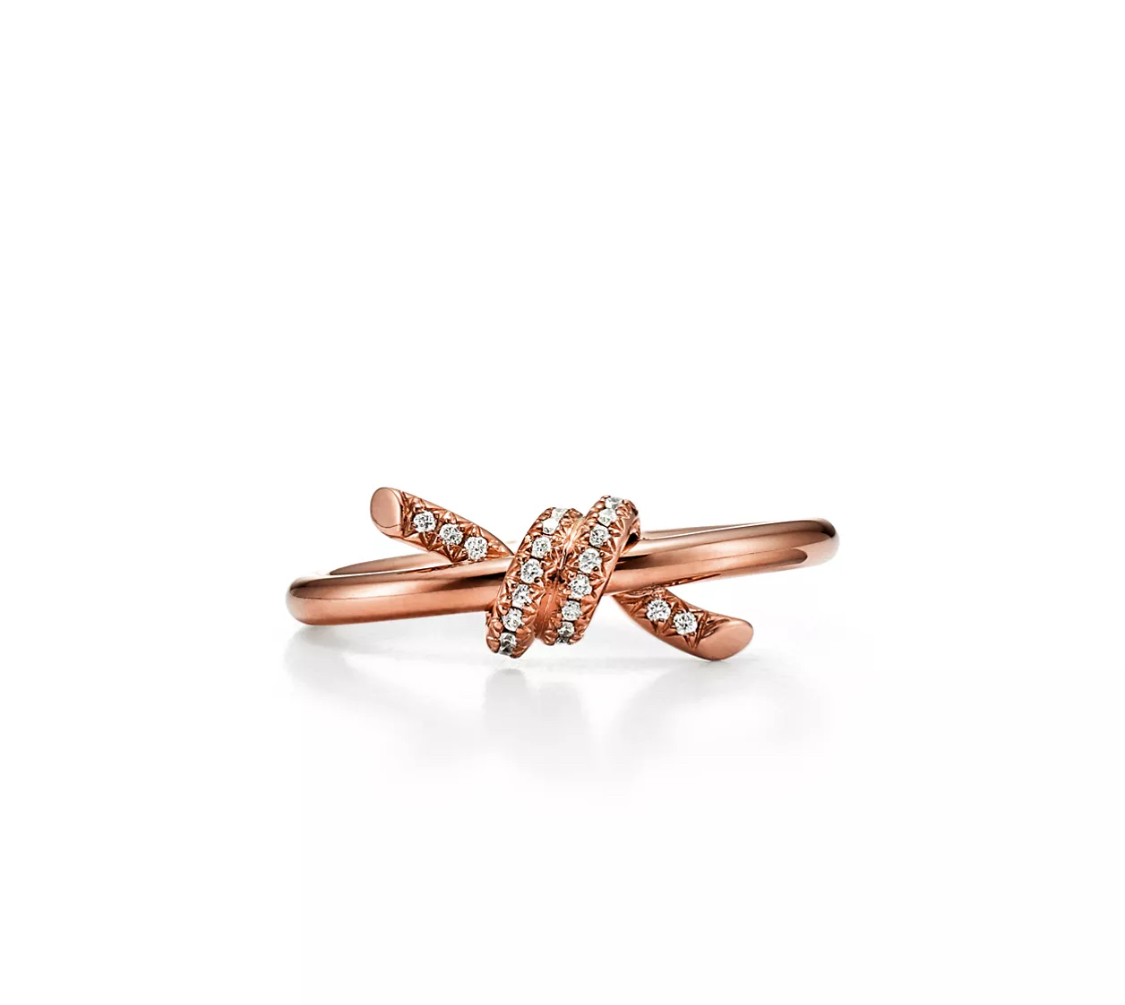 티파니 노트:링, 로즈 골드, 다이아몬드 세팅