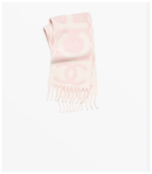 샤넬 캐시미어  라이트 핑크, 화이트