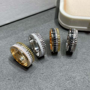 부쉐론 콰트로 다이아 링 4컬러