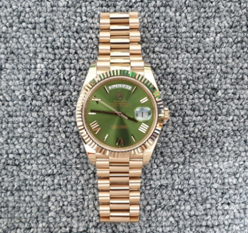 롤렉스 데이데이트 로즈 골드 올리브 그린 40MM