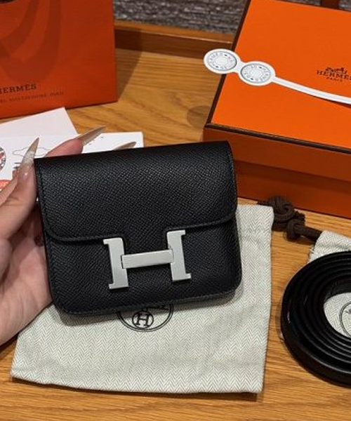 에르메스 콘스탄스 슬림 올수공 (컬러 누아(블랙)) (은장)