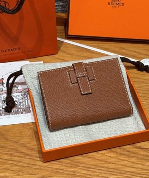 에르메스 뉴 H 파상 앱송 반지갑 올수공 (컬러 골드)