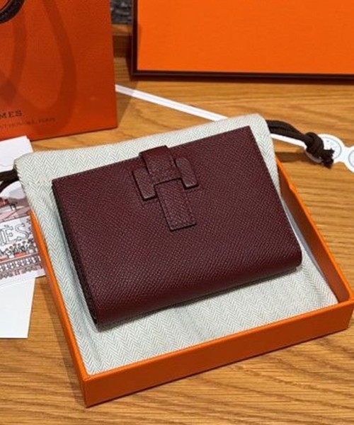 에르메스 뉴 H 파상 앱송 반지갑 올수공 (컬러 루즈 H)