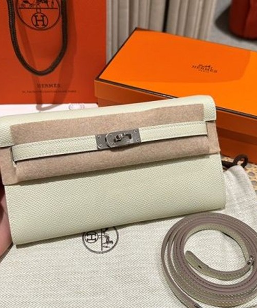 에르메스 켈리 투 고 미니백 앱송 (컬러 끄레 은장)