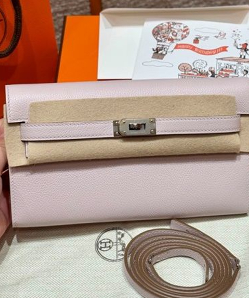 에르메스 켈리 투 고 미니백 앱송 (컬러 모브 팔 은장)