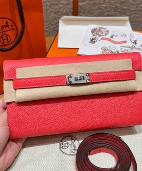 에르메스 켈리 투 고 미니백 앱송 (컬러 오렌지 필드 은장)