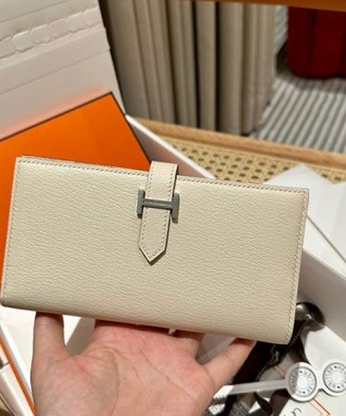 에르메스 베안 장지갑 (컬러 나타) (금장/은장) (올수공)