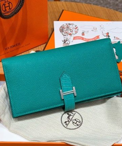 에르메스 베안 장지갑 (컬러 베르트 쟈) (금장/은장) (올수공)