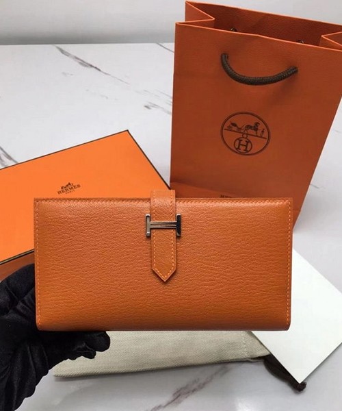 에르메스 베안 장지갑(올수공) 금장 은장