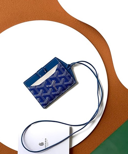 고야드 비너스 미러 카드홀더 (컬러 블루)