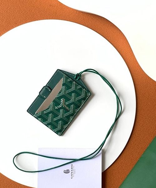 고야드 비너스 미러 카드홀더 (컬러 그린)