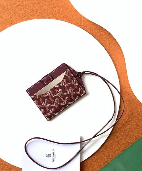 고야드 비너스 미러 카드홀더 (컬러 퍼플버건디)