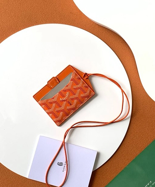 고야드 비너스 미러 카드홀더 (컬러 오렌지)