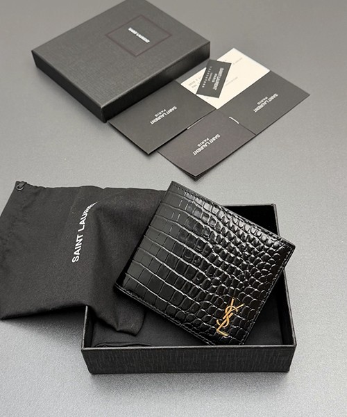 생로랑 모노그램 남성 반지갑 607727