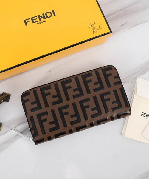 펜디 FF 로고 지퍼 장지갑 0047