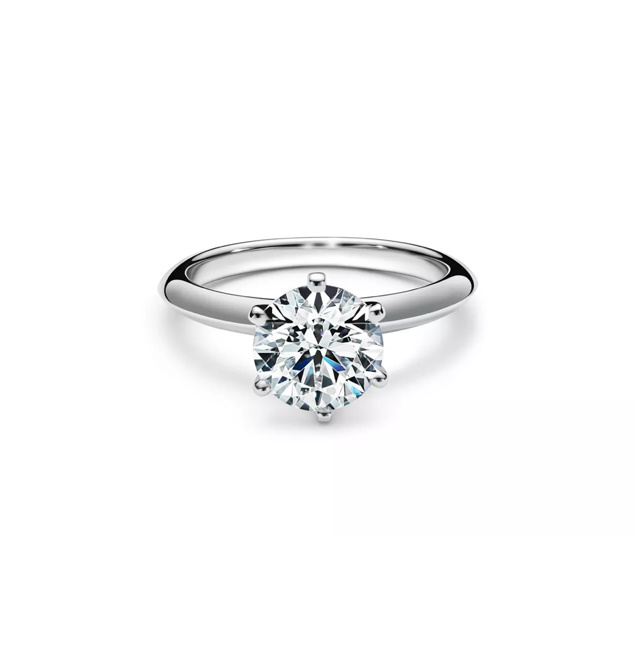 티파니앤코 실버 웨딩 링