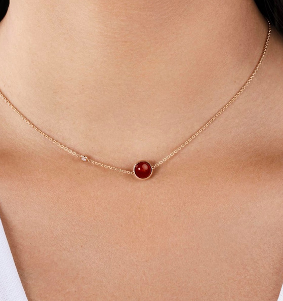 피아제 포제션 펜던트 로즈골드 레드