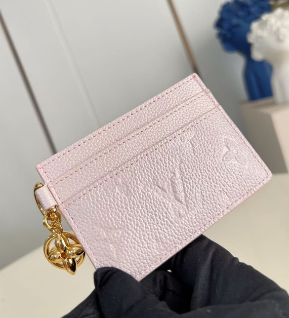 루이비통 카드 지갑 분홍